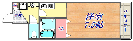 6階の間取り図