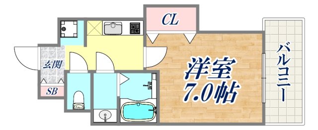 4階の間取り図