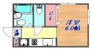 1階の間取り図
