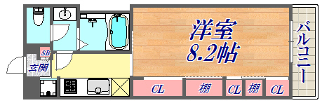 1階の間取り図