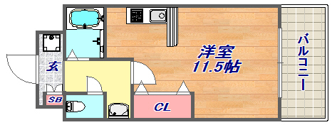 6階の間取り図