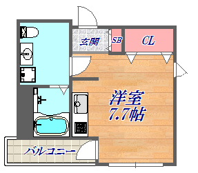 2階の間取り図