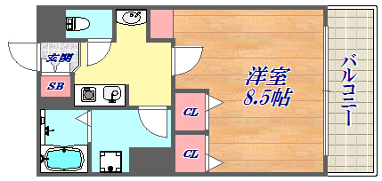 2階の間取り図