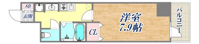 7階の間取り図
