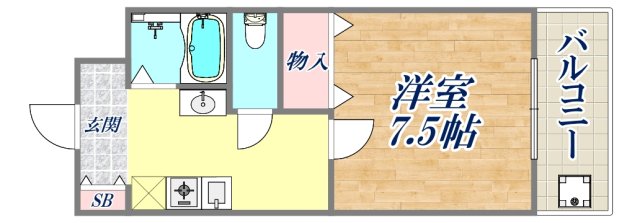 4階の間取り図