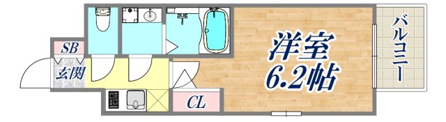 6階の間取り図