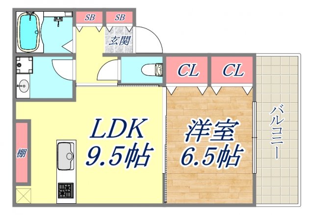3階の間取り図