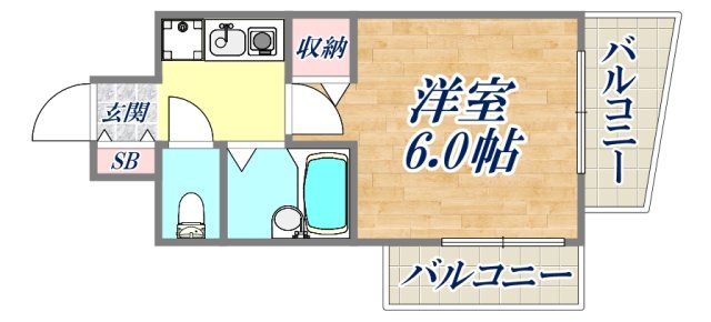 6階の間取り図