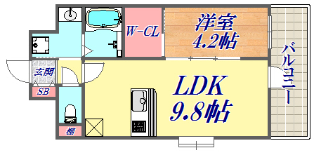9階の間取り図