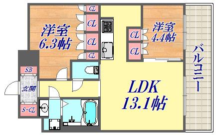 14階の間取り図