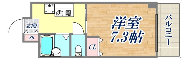 6階の間取り図