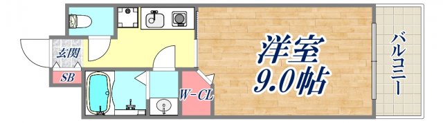 8階の間取り図