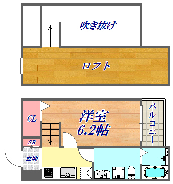 1階の間取り図