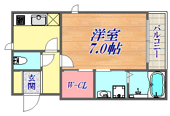 1階の間取り図