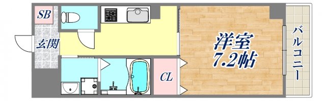2階の間取り図