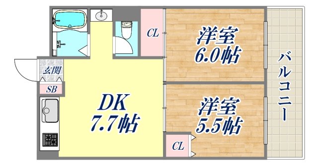 3階の間取り図