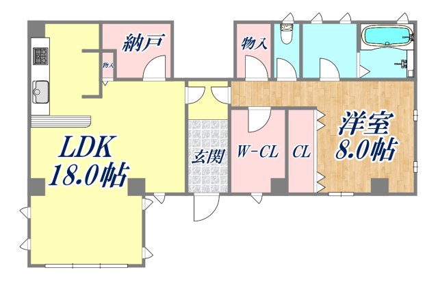 1階の間取り図