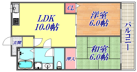 2階の間取り図