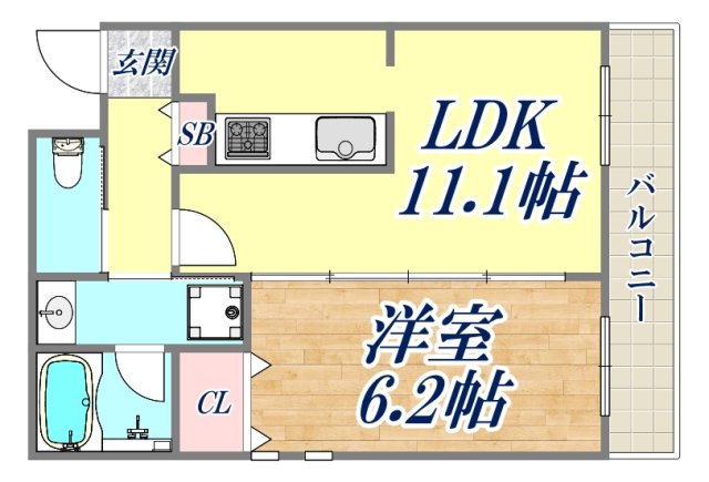 2階の間取り図