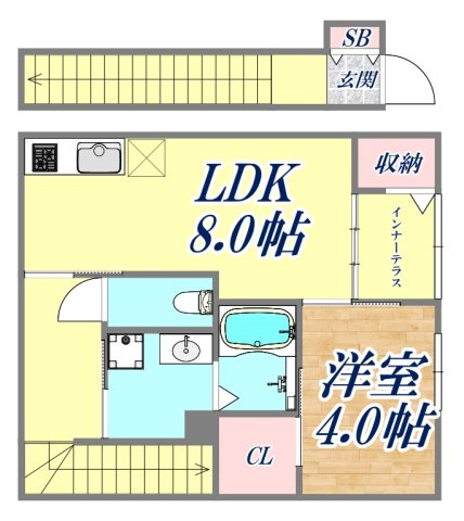 2階の間取り図