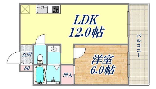 4階の間取り図