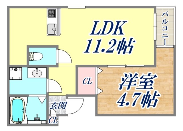 1階の間取り図