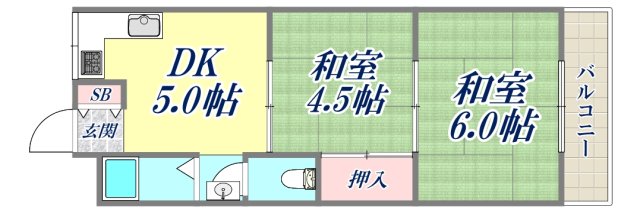 4階の間取り図