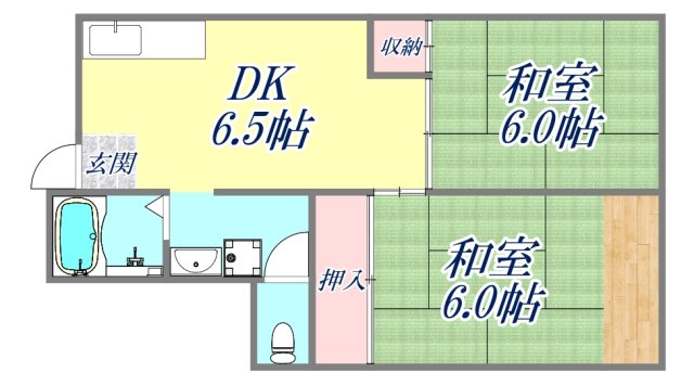 2階の間取り図