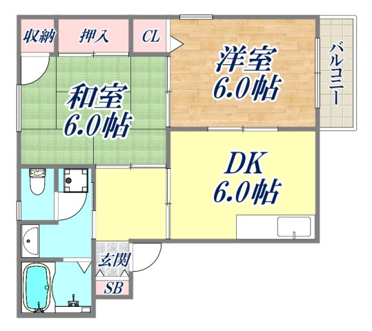2階の間取り図
