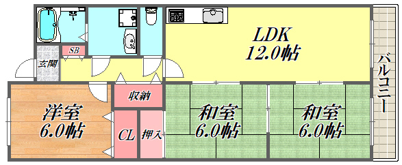 3階の間取り図
