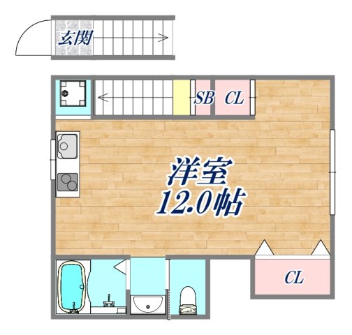 2階の間取り図