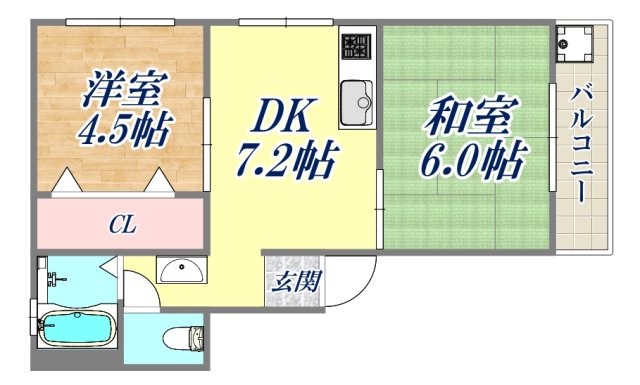 2階の間取り図