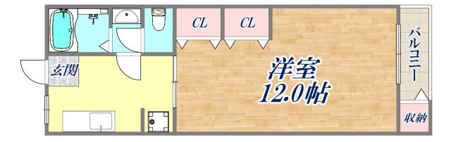 4階の間取り図