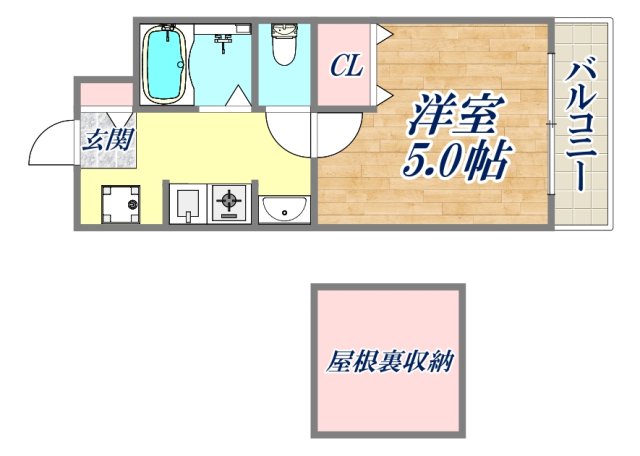 2階の間取り図
