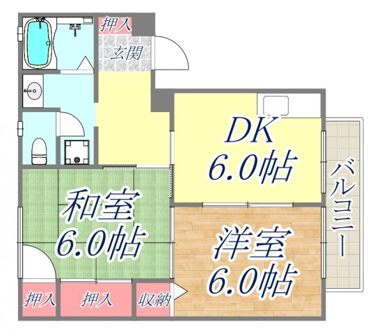 1階の間取り図