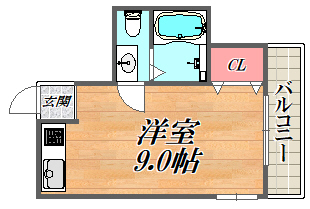 1階の間取り図