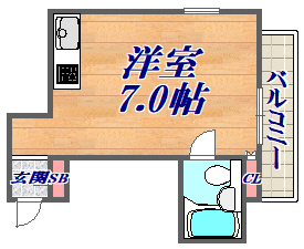 4階の間取り図