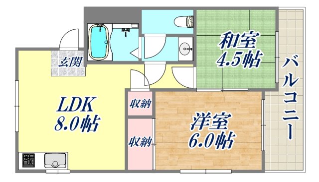 2階の間取り図