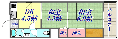 4階の間取り図