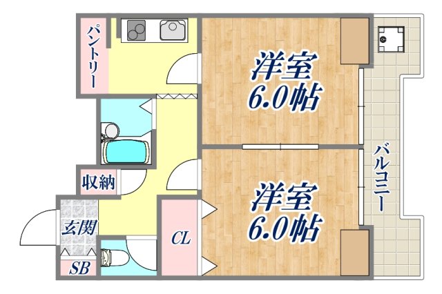 6階の間取り図