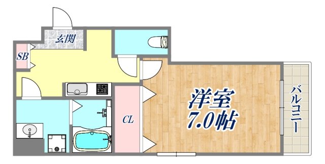 2階の間取り図