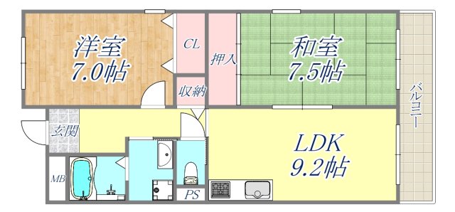 4階の間取り図