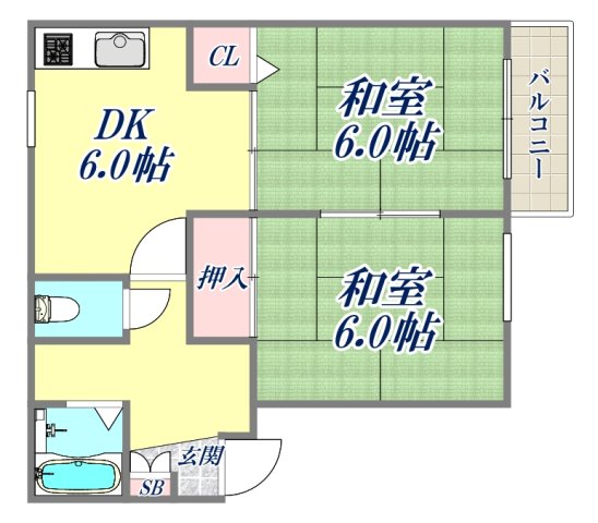 1階の間取り図