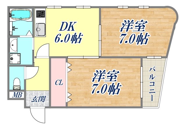 2階の間取り図
