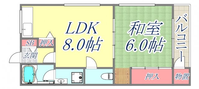 4階の間取り図