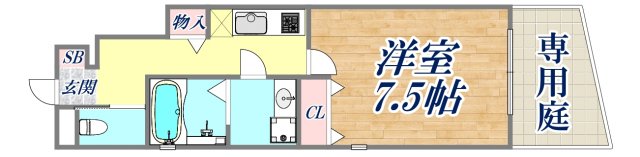 1階の間取り図
