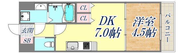 7階の間取り図