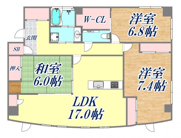 3階の間取り図