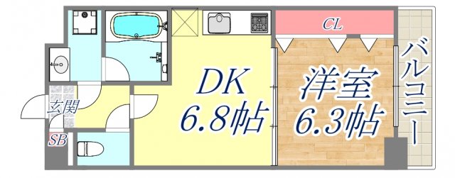 4階の間取り図