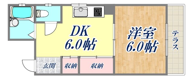 1階の間取り図